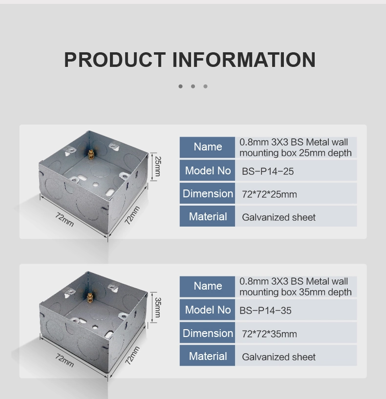 Artdna Switch Box Electrical Panel Box Push Button Switches Box