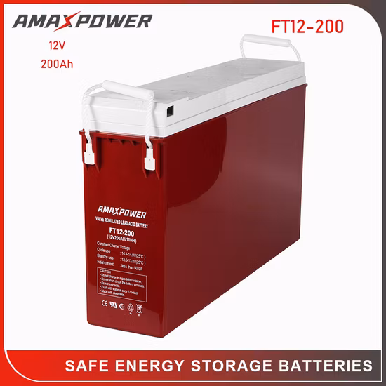 Bateria selada de chumbo-ácido 12V 200ah AGM